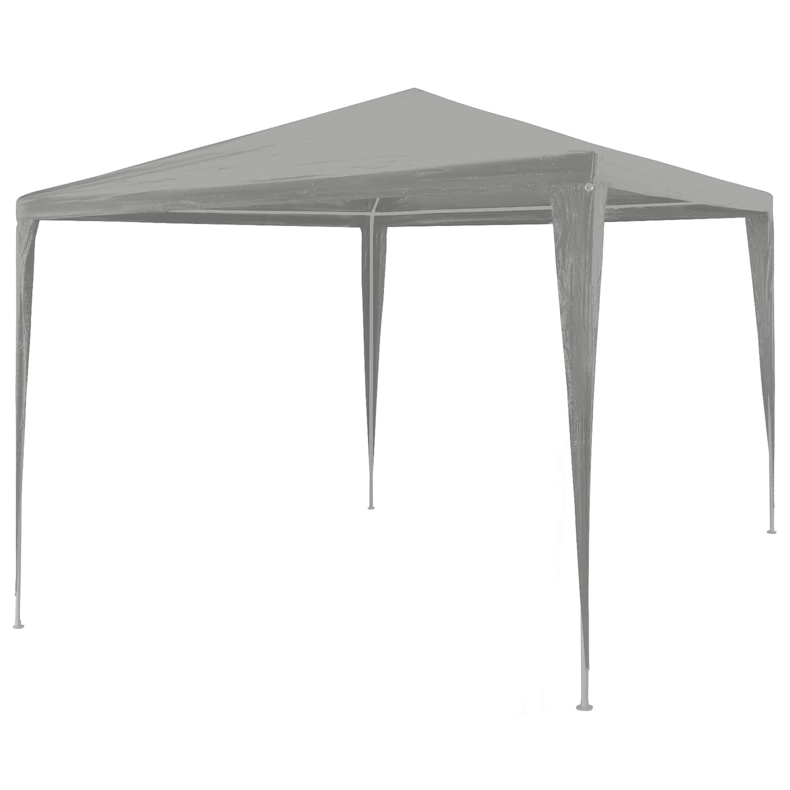 vidaXL Party Tent Light Grey 300 x 300 x 255 cm PE and Steel 1