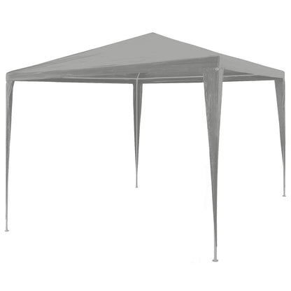 vidaXL Party Tent Light Grey 300 x 300 x 255 cm PE and Steel 1