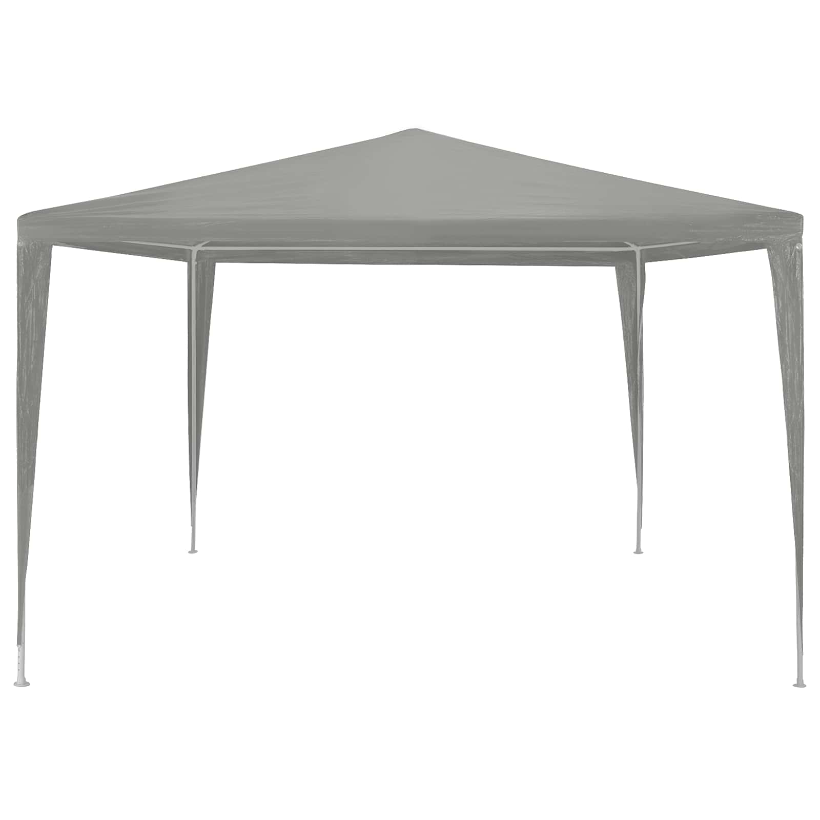 vidaXL Party Tent Light Grey 300 x 300 x 255 cm PE and Steel 2