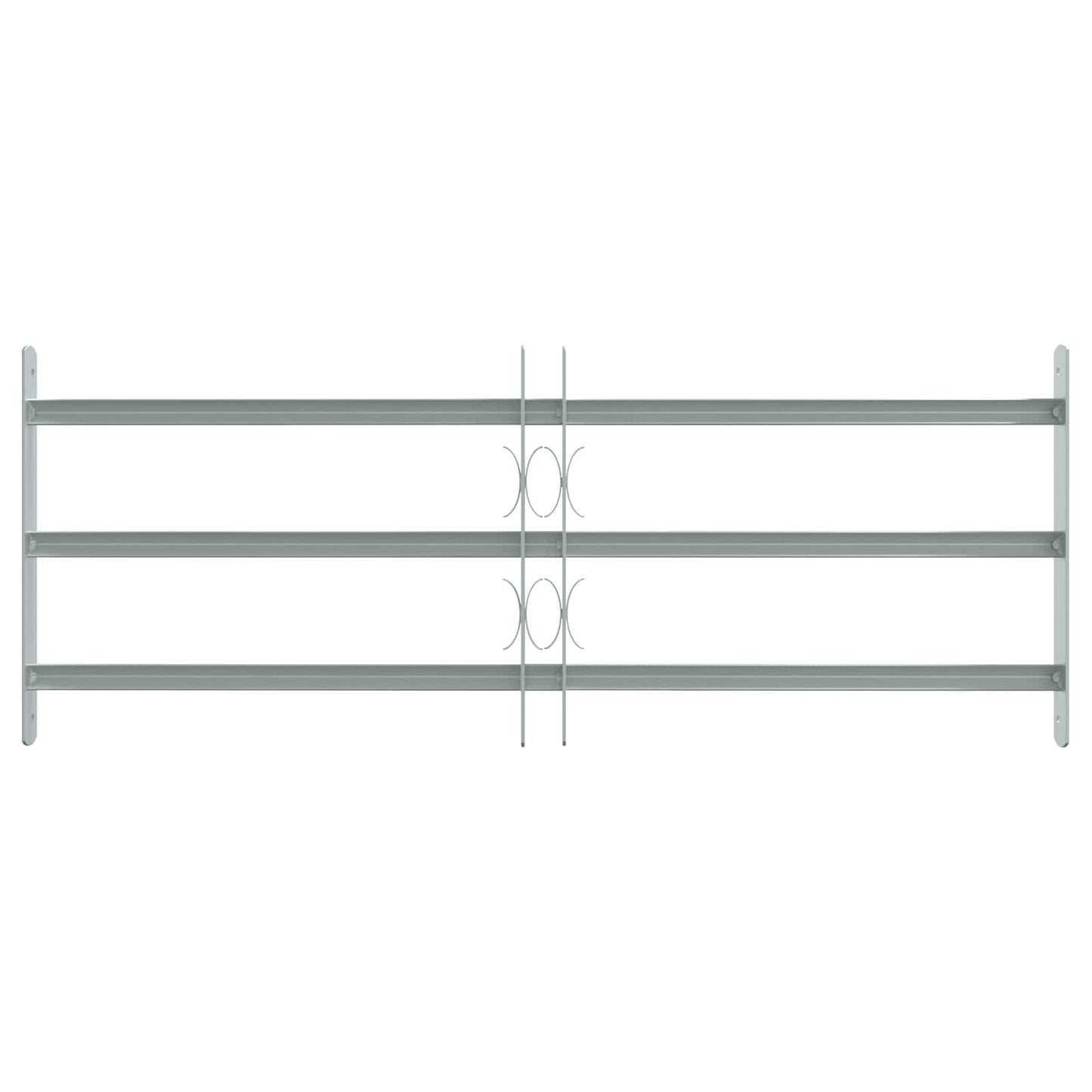 vidaXL Security Grille for Windows with 3 Crossbars 3 pcs 630-1140 mm 3