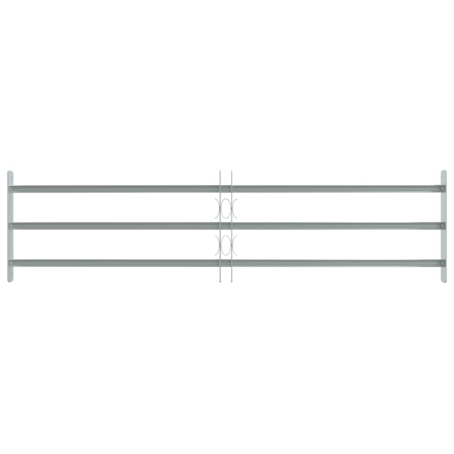 vidaXL Security Grille for Windows with 3 Crossbars 3 pcs 930-1740 mm 3