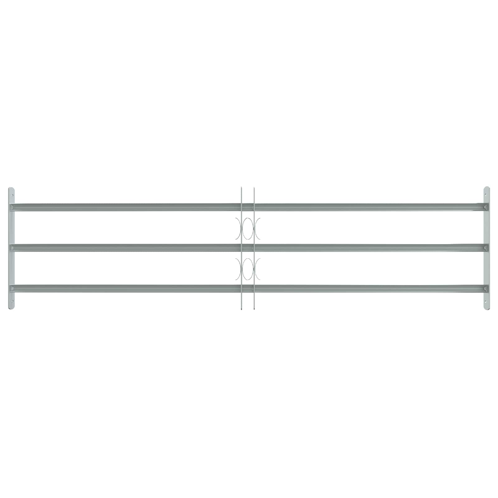 vidaXL Security Grille for Windows with 3 Crossbars 3 pcs 930-1740 mm 3