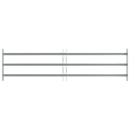 vidaXL Security Grille for Windows with 3 Crossbars 3 pcs 930-1740 mm 3