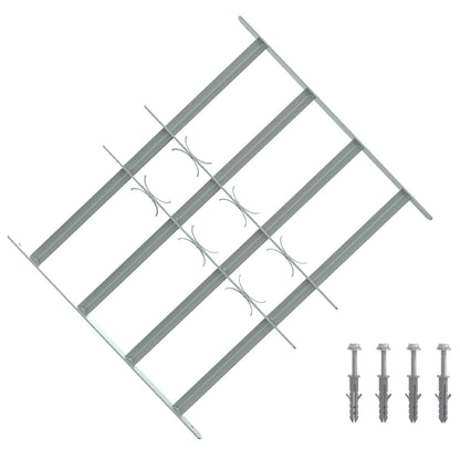 vidaXL Security Grille for Windows with 4 Crossbars 3 pcs 430-740 mm 1