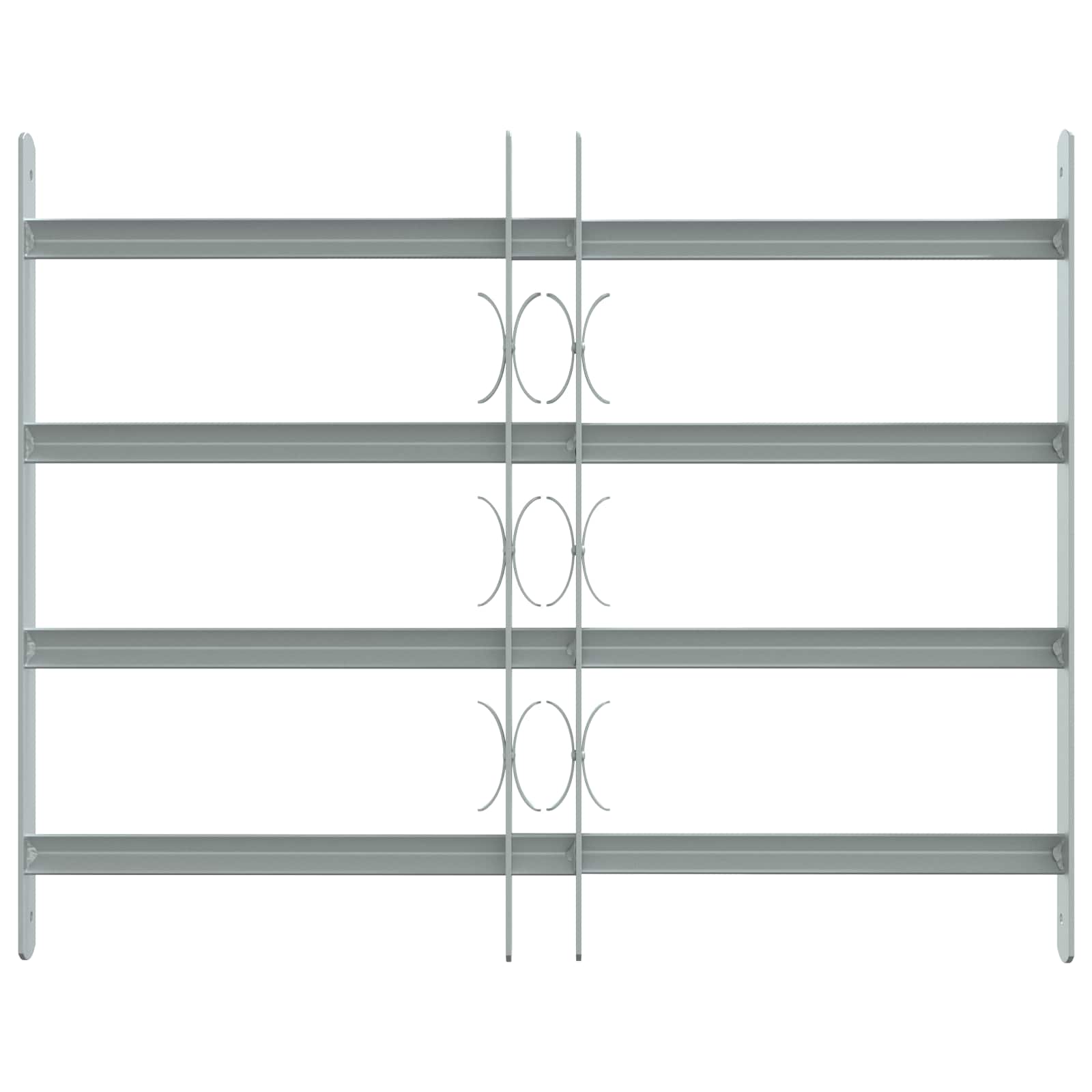 vidaXL Security Grille for Windows with 4 Crossbars 3 pcs 430-740 mm 3