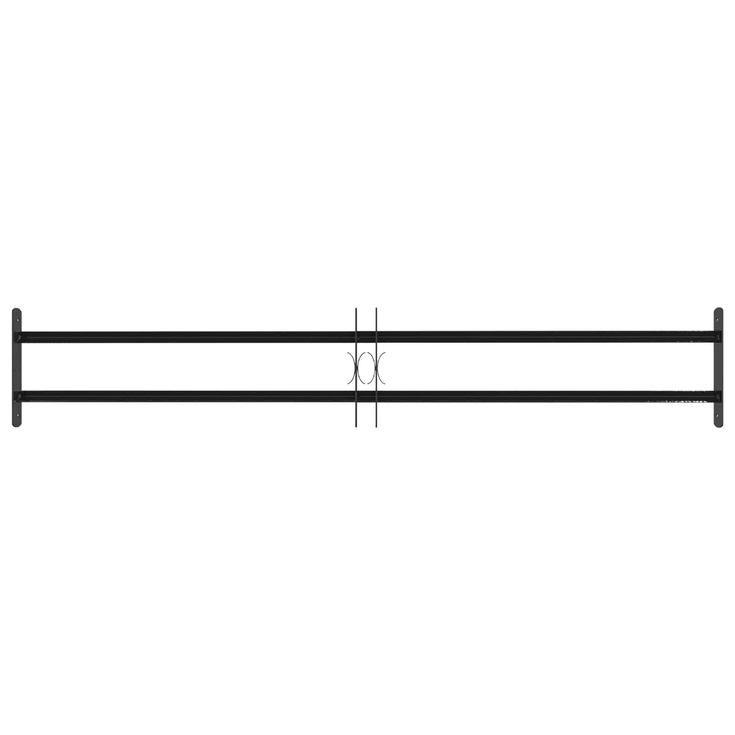 vidaXL Security Grille for Windows with 2 Crossbars 3 pcs 93-174 cm 3