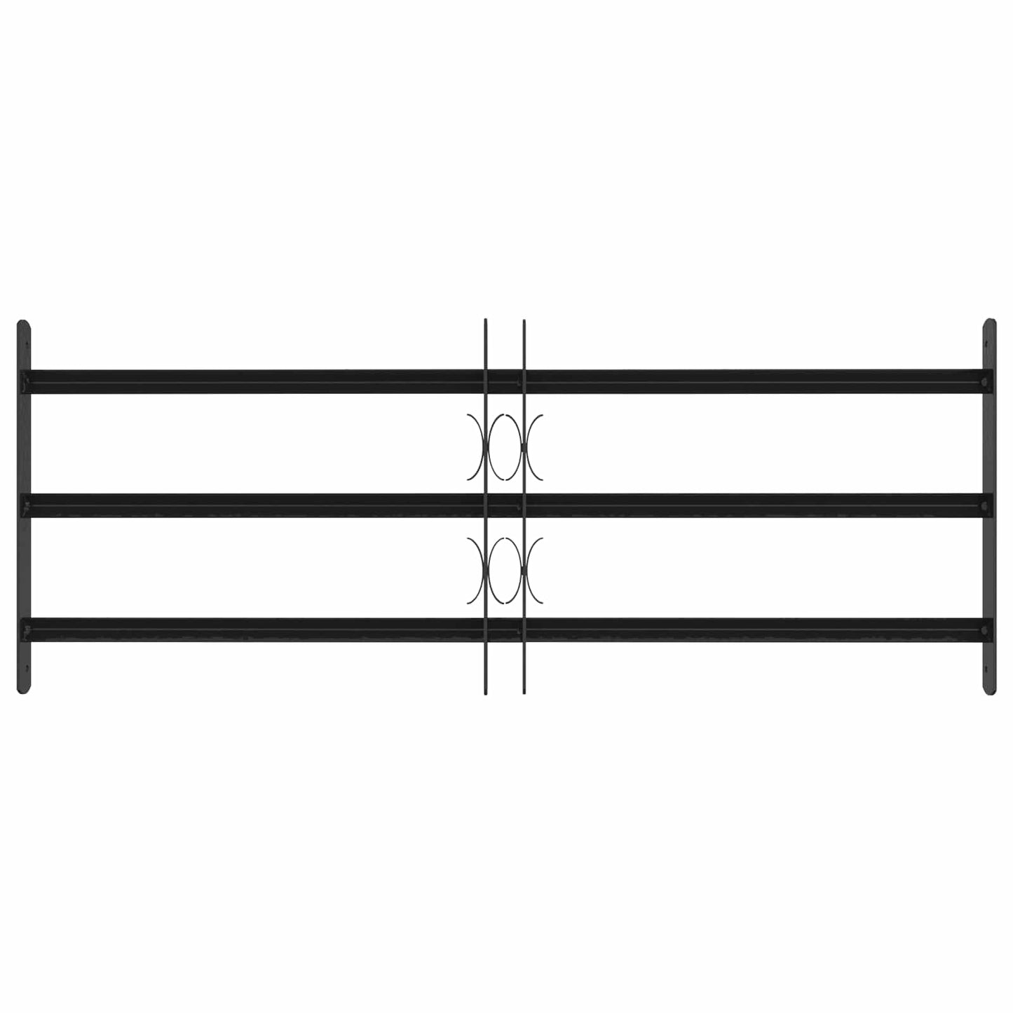 vidaXL Security Grille for Windows with 3 Crossbars 3 pcs 63-114 cm 3