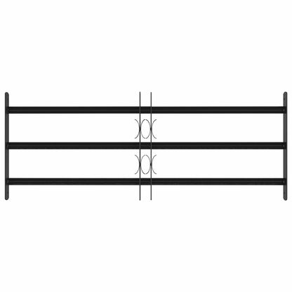 vidaXL Security Grille for Windows with 3 Crossbars 3 pcs 63-114 cm 3