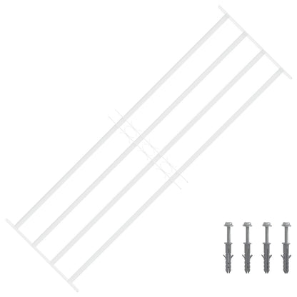 vidaXL Security Grille for Windows with 4 Crossbars 93-174 cm 1