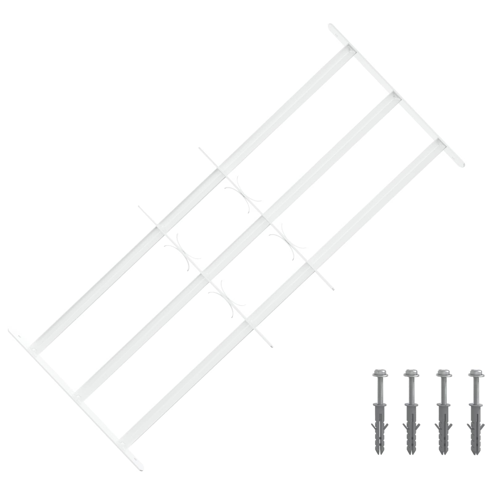 vidaXL Security Grille for Windows with 3 Crossbars 3 pcs 63-114 cm 1