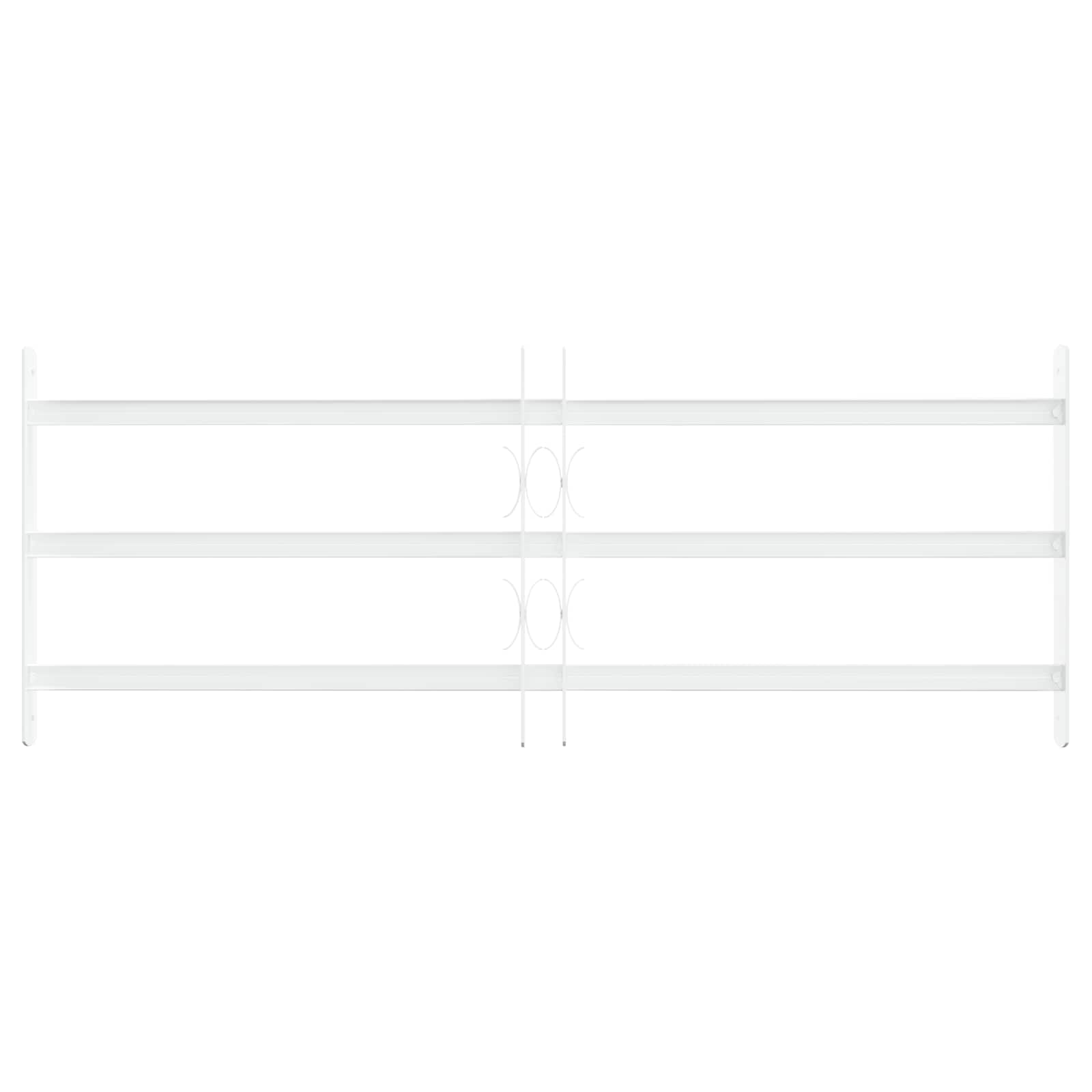 vidaXL Security Grille for Windows with 3 Crossbars 3 pcs 63-114 cm 3