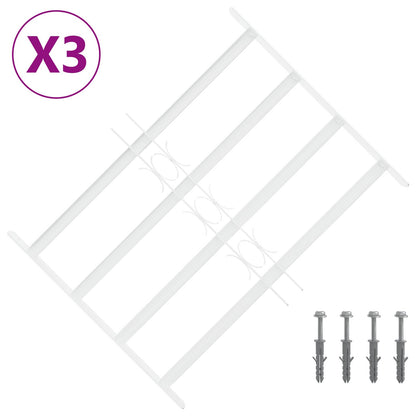 vidaXL Security Grille for Windows with 4 Crossbars 3 pcs 43-74 cm 2
