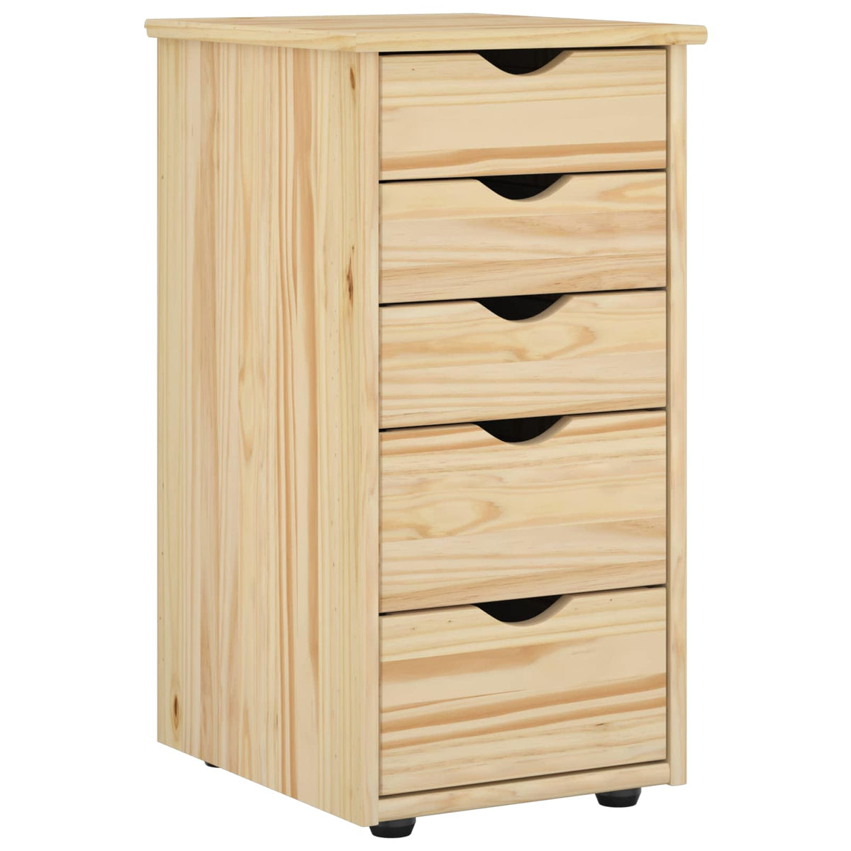 vidaXL Cabinet 34 x 39 x 61.5 cm Solid Pine Wood Brown 2