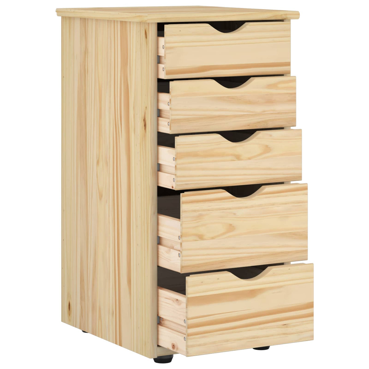 vidaXL Cabinet 34 x 39 x 61.5 cm Solid Pine Wood Brown 3