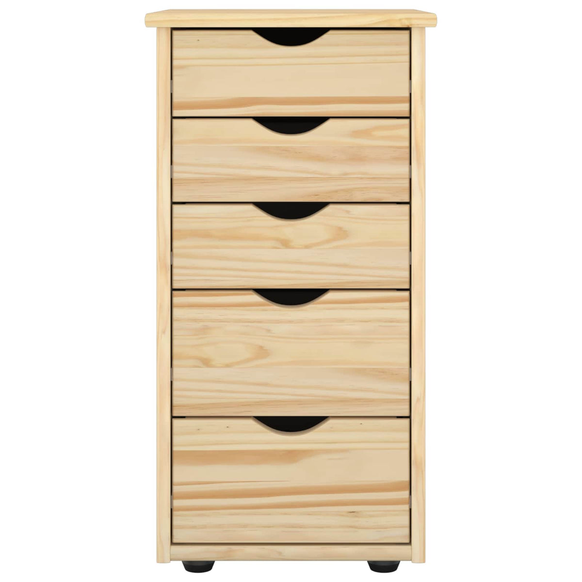 vidaXL Cabinet 34 x 39 x 61.5 cm Solid Pine Wood Brown 4