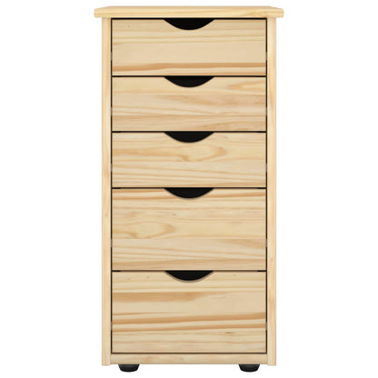 vidaXL Cabinet 34 x 39 x 61.5 cm Solid Pine Wood Brown 4