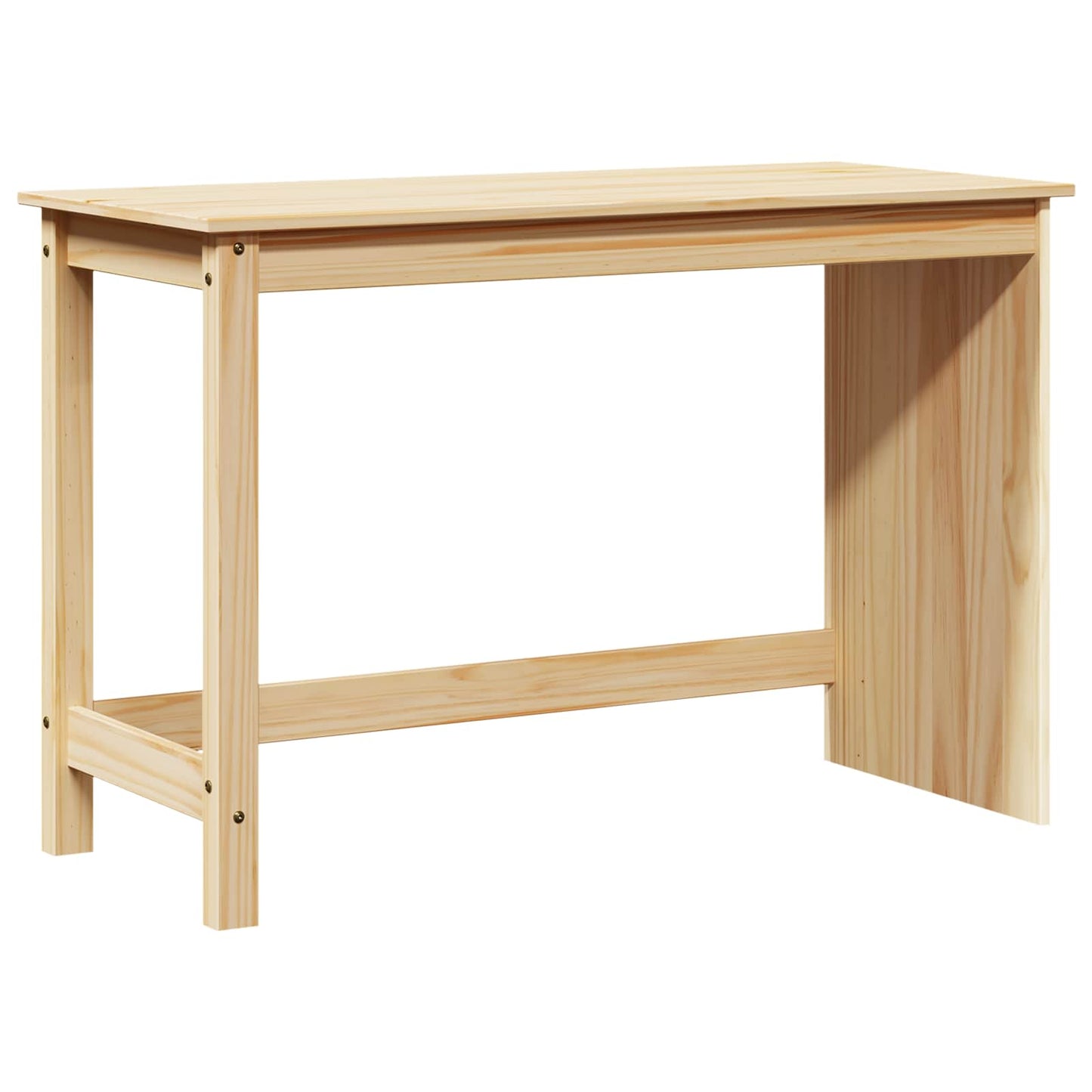 vidaXL Desk Brown 112 x 50 x 75 cm Solid Pine Wood 2