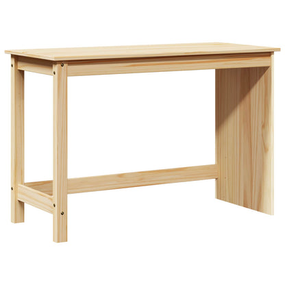 vidaXL Desk Brown 112 x 50 x 75 cm Solid Pine Wood 2