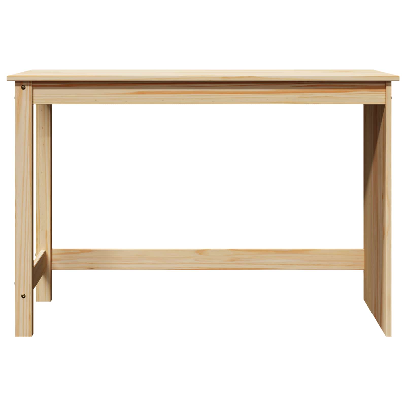 vidaXL Desk Brown 112 x 50 x 75 cm Solid Pine Wood 4