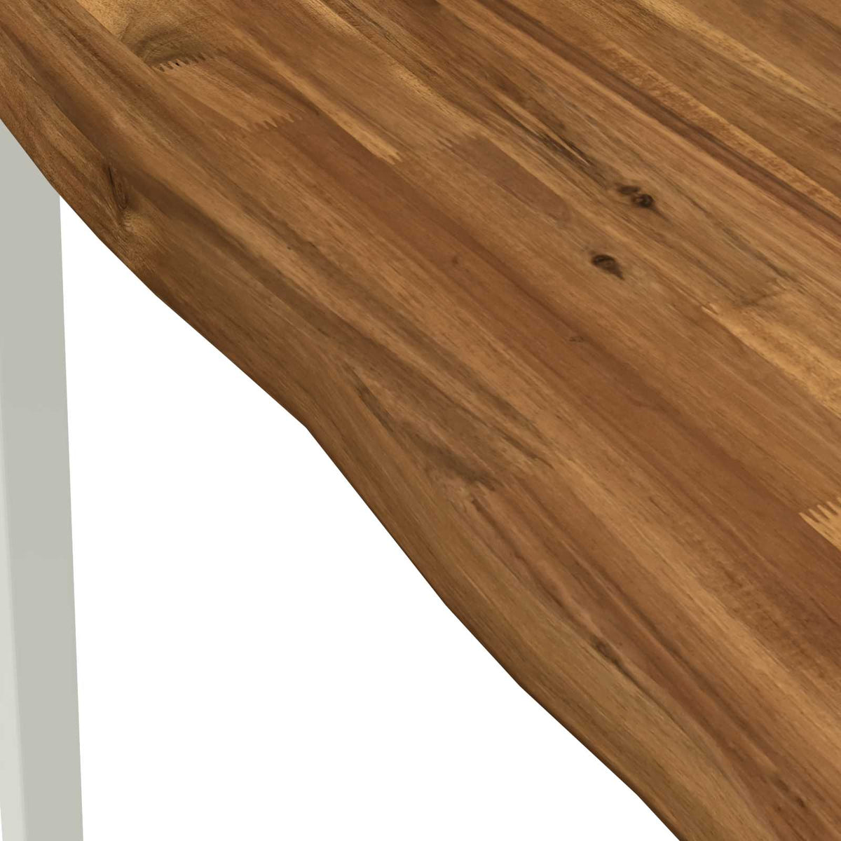 vidaXL Live Edge Dining Table 60 x 55 x 75 cm Solid Acacia Wood 6