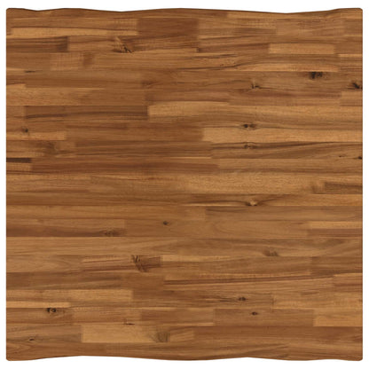 vidaXL Live Edge Dining Table 60 x 55 x 75 cm Solid Acacia Wood 4