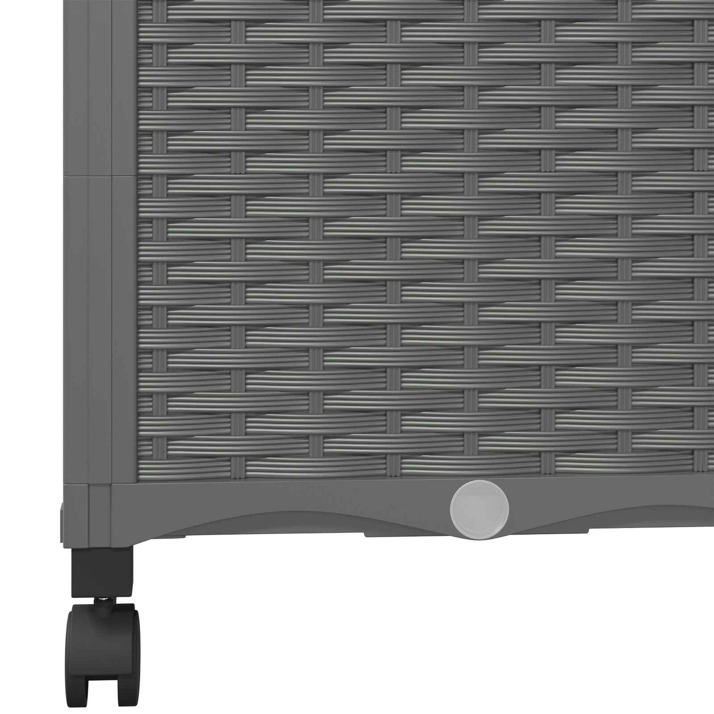 vidaXL Garden Planter with Trellis&Wheels Light Grey 40 x 40 x 146 cm 6