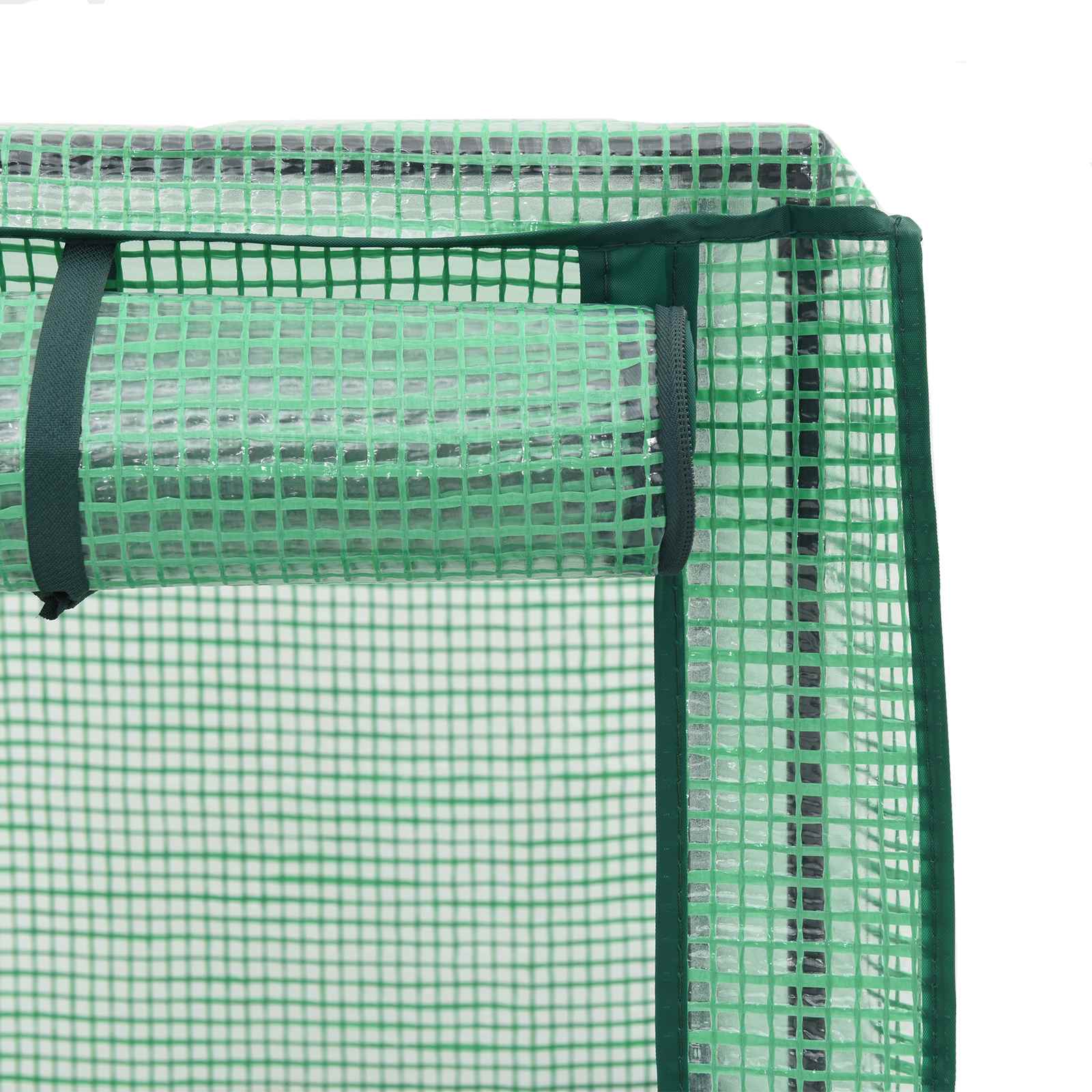 vidaXL Garden Planter with Greenhouse Cover&Wheels Light Grey PP 5