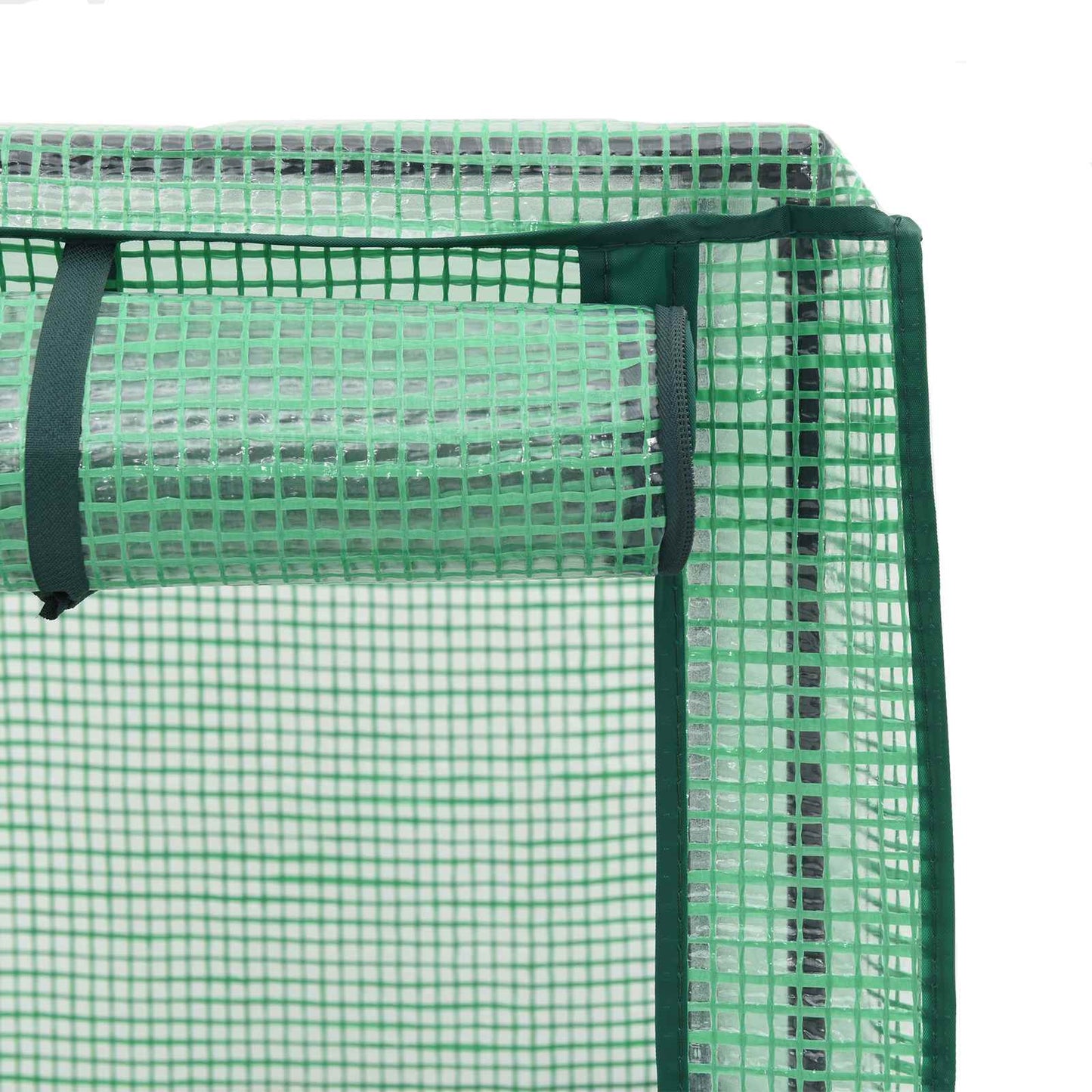 vidaXL Garden Planter with Greenhouse Cover&Wheels 2 pcs Blue Grey PP 5