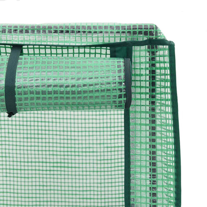 vidaXL Garden Planter with Greenhouse Cover&Wheels 2 pcs Blue Grey PP 5