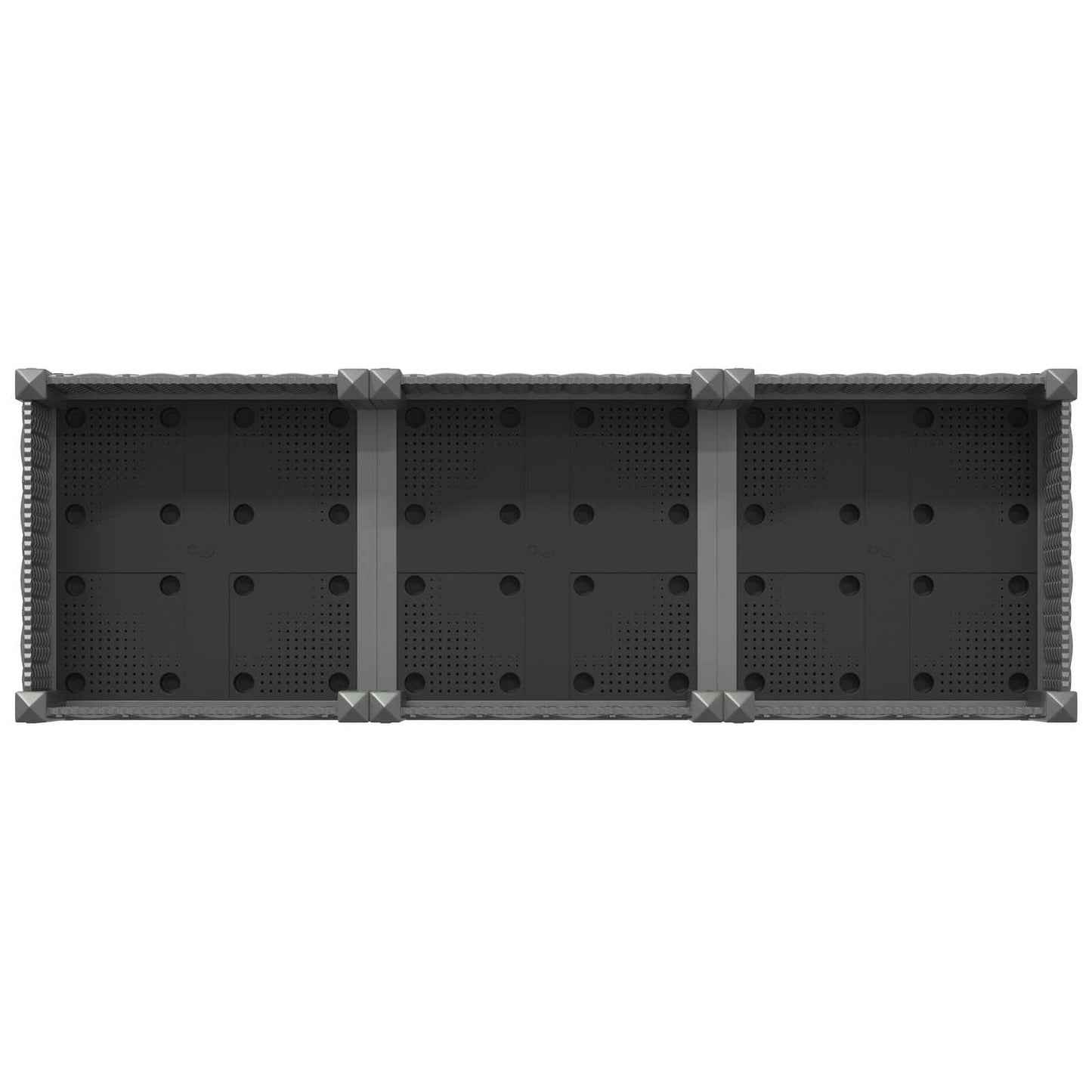 vidaXL Garden Planter with Wheels Light Grey 120 x 40 x 33 cm PP 5