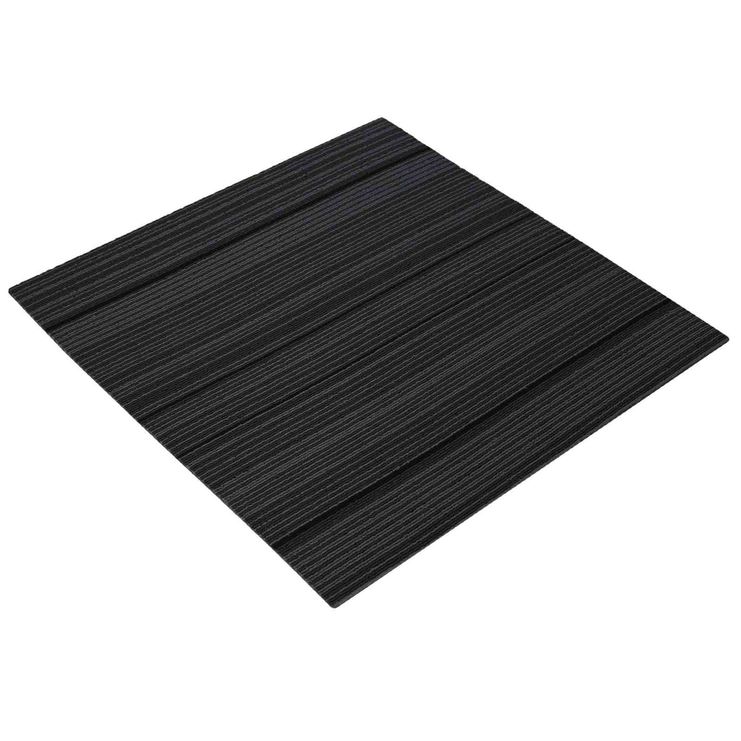 vidaXL Carpet Tile Striped Light Grey 50 x 50 cm 20 pcs PP and Bitumen 2