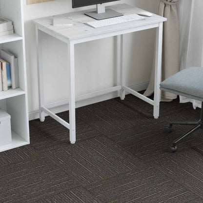 vidaXL Carpet Tile Striped Light Brown 50 x 50 cm 20 pcs 4