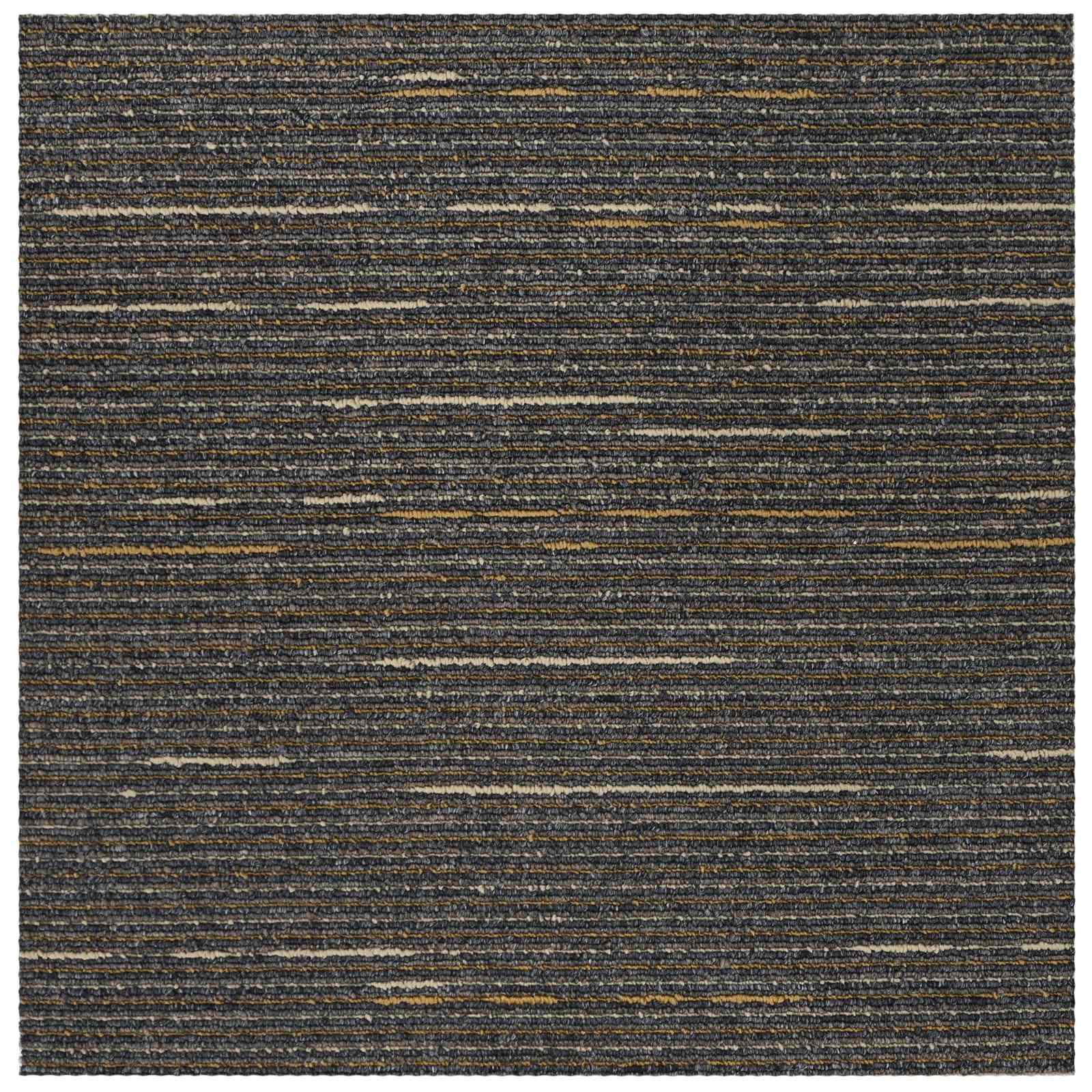 vidaXL Carpet Tile Striped Light Brown 50 x 50 cm 20 pcs 5