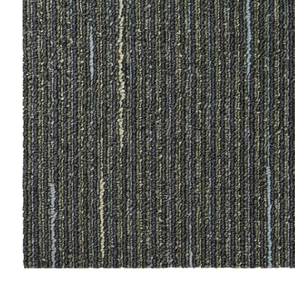 vidaXL Carpet Tile Striped Light Green 50 x 50 cm 20 pcs 6