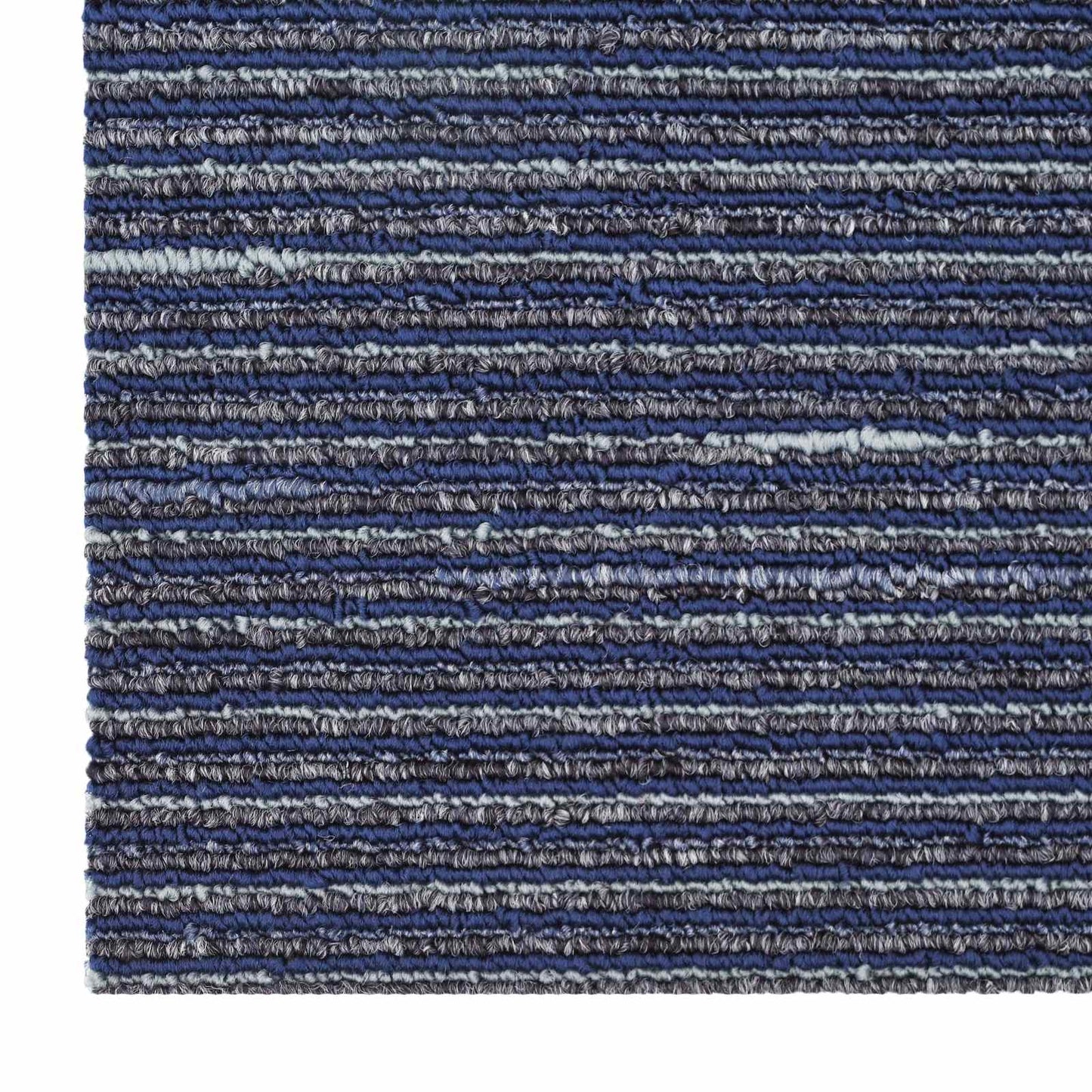 vidaXL Carpet Tile Striped Blue 50 x 50 cm 20 pcs PP and Bitumen 6