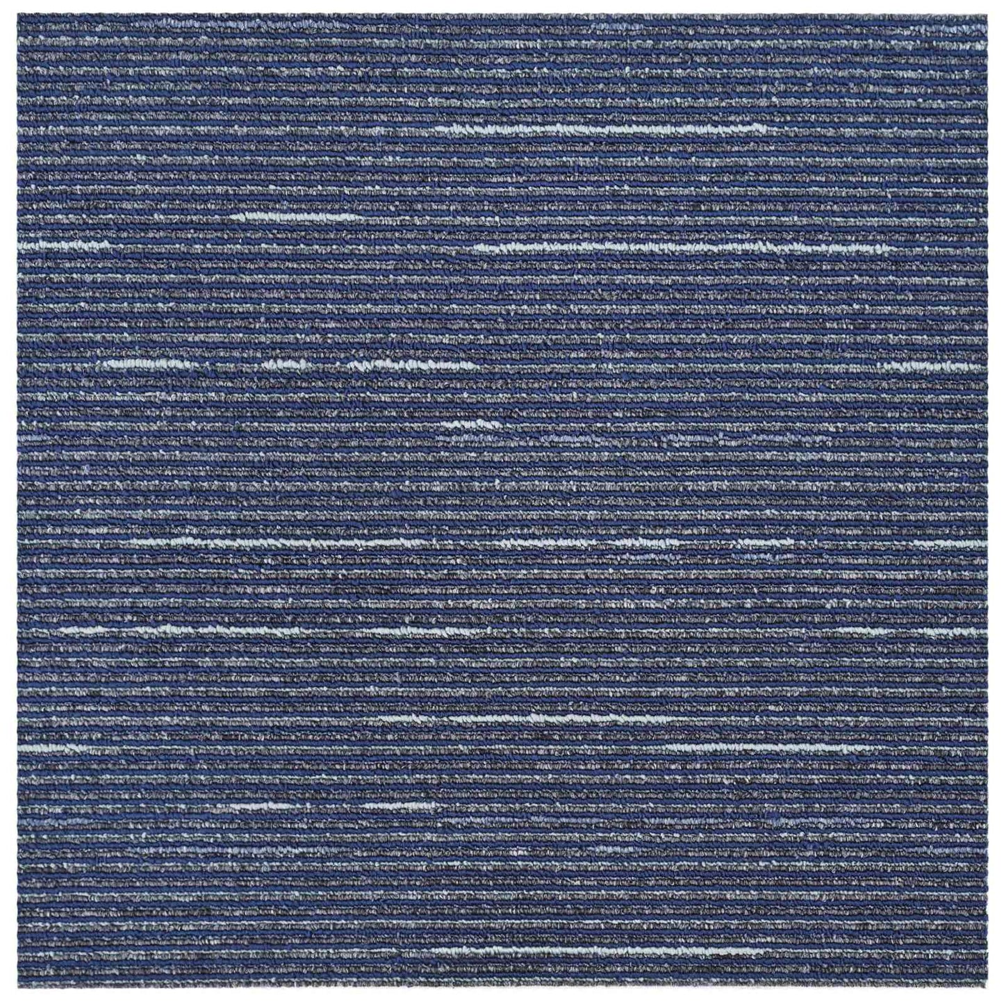 vidaXL Carpet Tile Striped Blue 50 x 50 cm 20 pcs PP and Bitumen 5