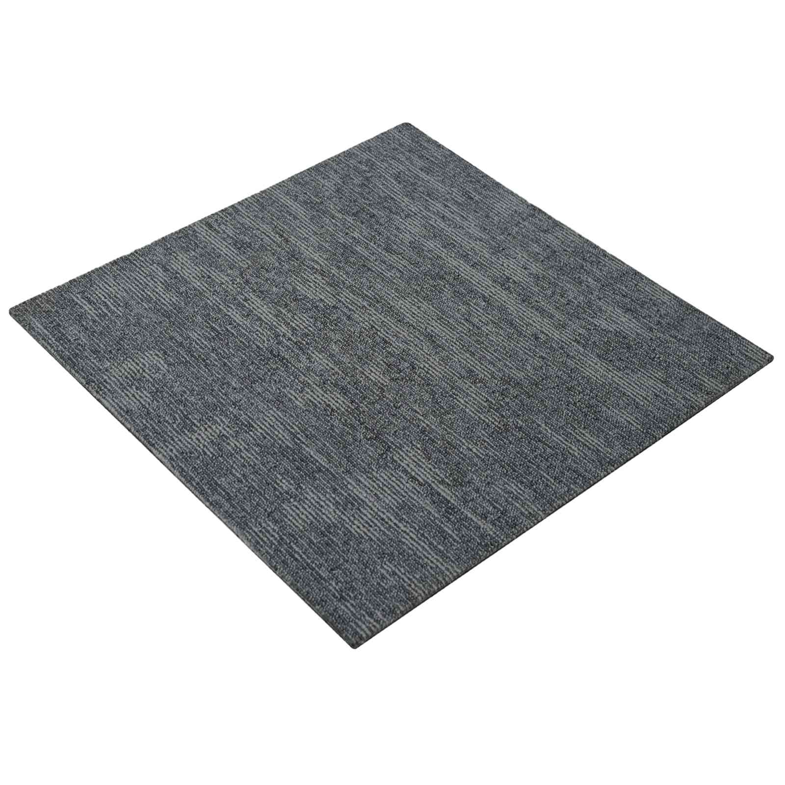 vidaXL Carpet Tile Sky Grey 50 x 50 cm 20 pcs PP and Bitumen 2