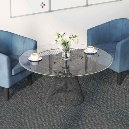 vidaXL Carpet Tile Concrete Grey 50 x 50 cm 20 pcs PP and Bitumen 1