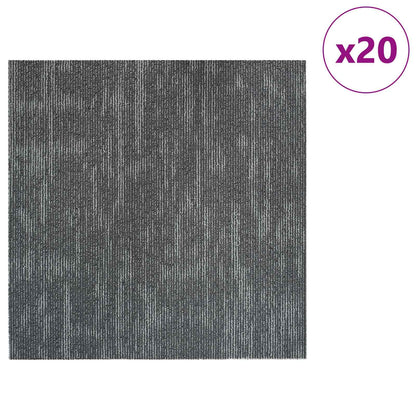 vidaXL Carpet Tile Concrete Grey 50 x 50 cm 20 pcs PP and Bitumen 3