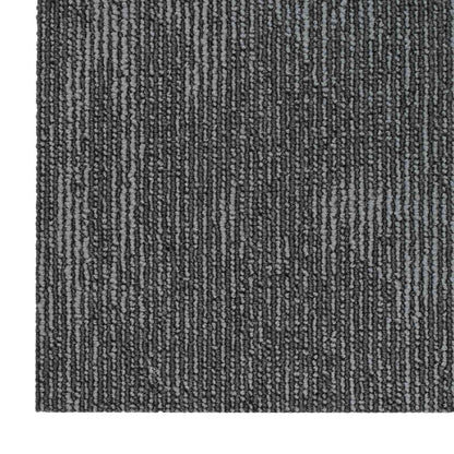 vidaXL Carpet Tile Charcoal Grey 50 x 50 cm 20 pcs PP and Bitumen 6