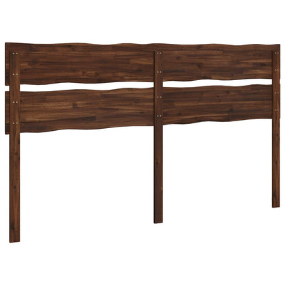 vidaXL Live Edge Headboard ROSTOCK Dark Brown 200 cm Solid Acacia Wood 4