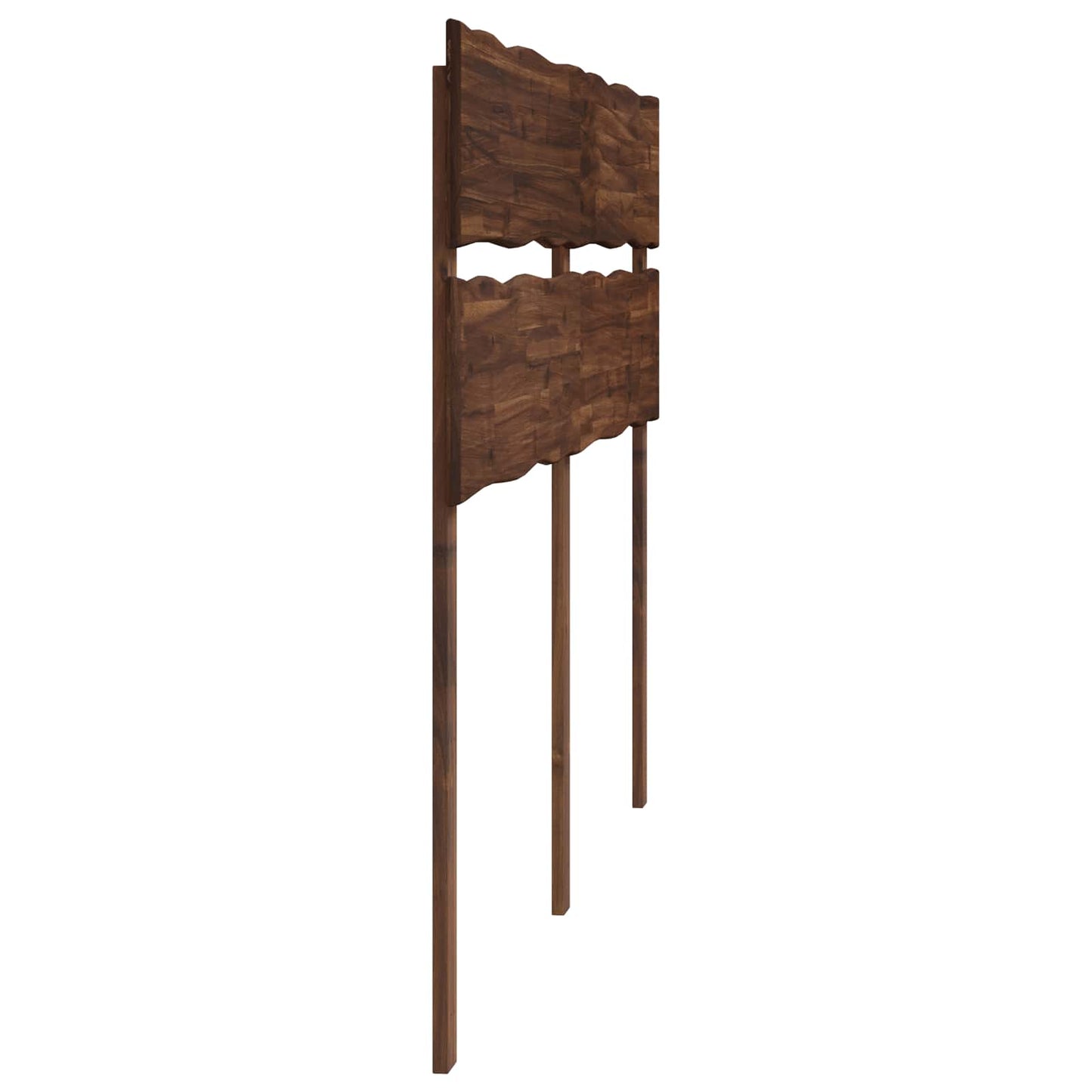 vidaXL Live Edge Headboard ROSTOCK Dark Brown 200 cm Solid Acacia Wood 3