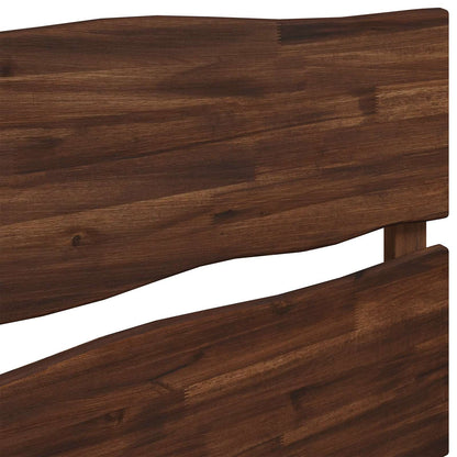 vidaXL Live Edge Headboard ROSTOCK Dark Brown 180 cm Solid Acacia Wood 5