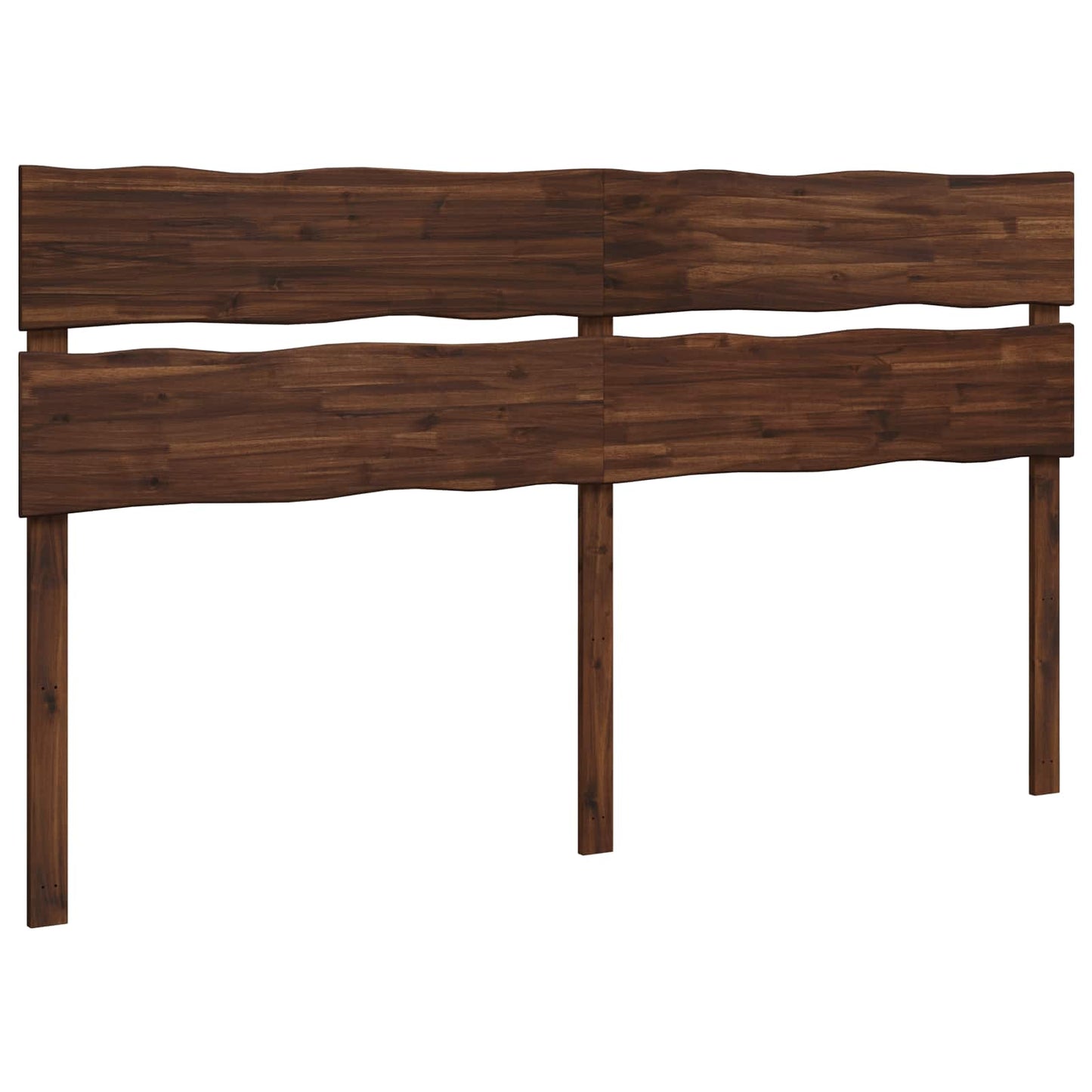 vidaXL Live Edge Headboard ROSTOCK Dark Brown 180 cm Solid Acacia Wood 2