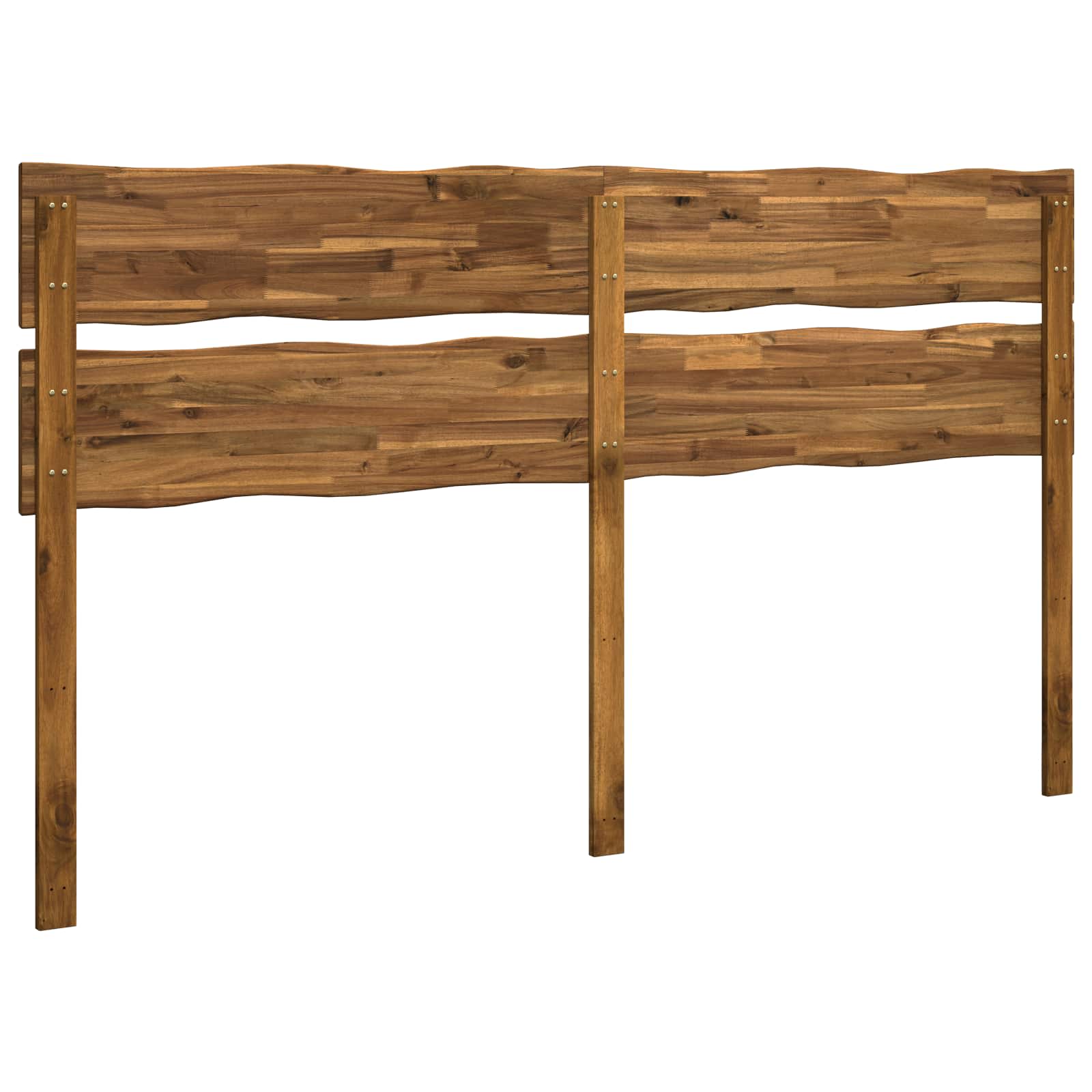 vidaXL Live Edge Headboard ROSTOCK Natural 180 cm Solid Acacia Wood 4