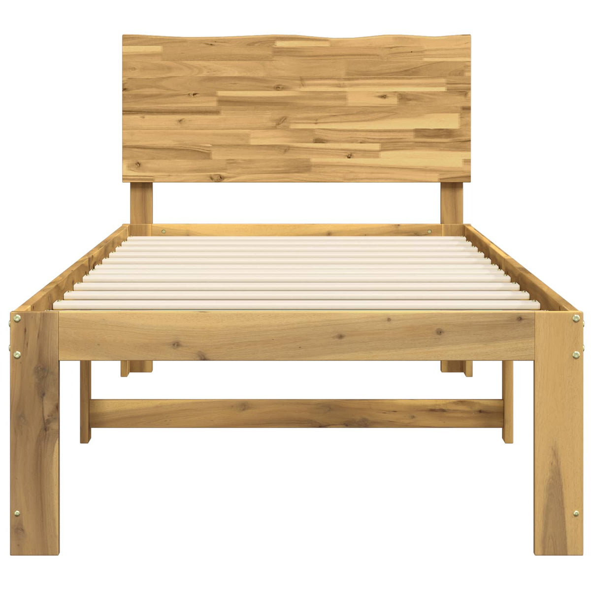 vidaXL Single Bed Frame with Headboard ROSTOCK Whitewash 75 x 190 cm 4