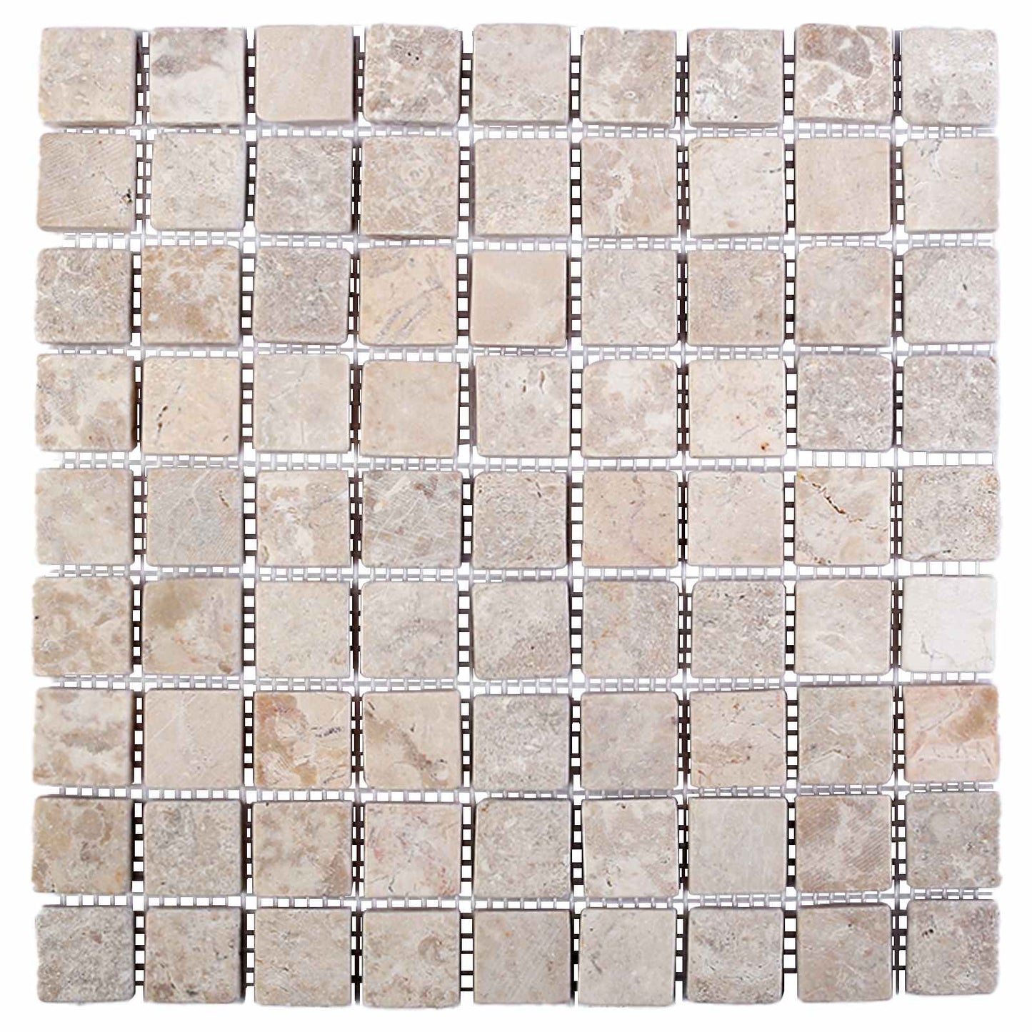 vidaXL Mosaic Tiles Cream 30 x 30 cm Marble 4