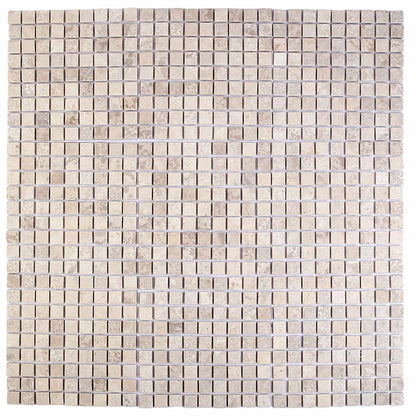 vidaXL Mosaic Tiles Cream 30 x 30 cm Marble 5