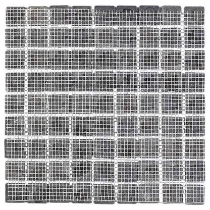 vidaXL Mosaic Tiles Grey 30 x 30 cm Marble 6