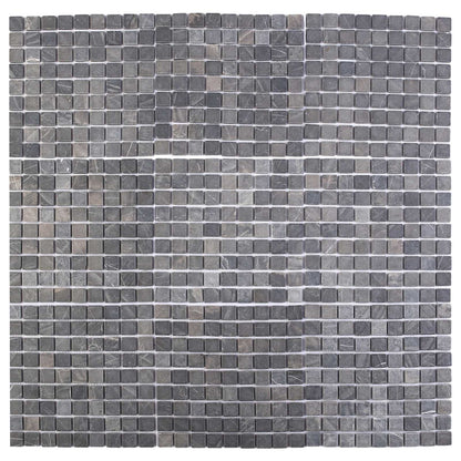 vidaXL Mosaic Tiles Grey 30 x 30 cm Marble 5